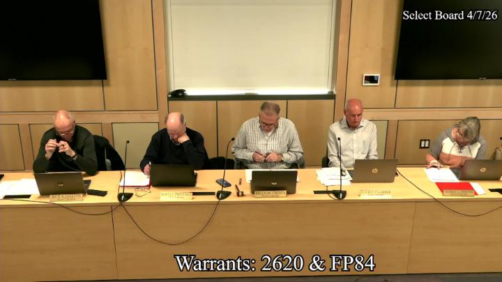 Thumbnail image for Select Board 4/7 (2 hrs.)