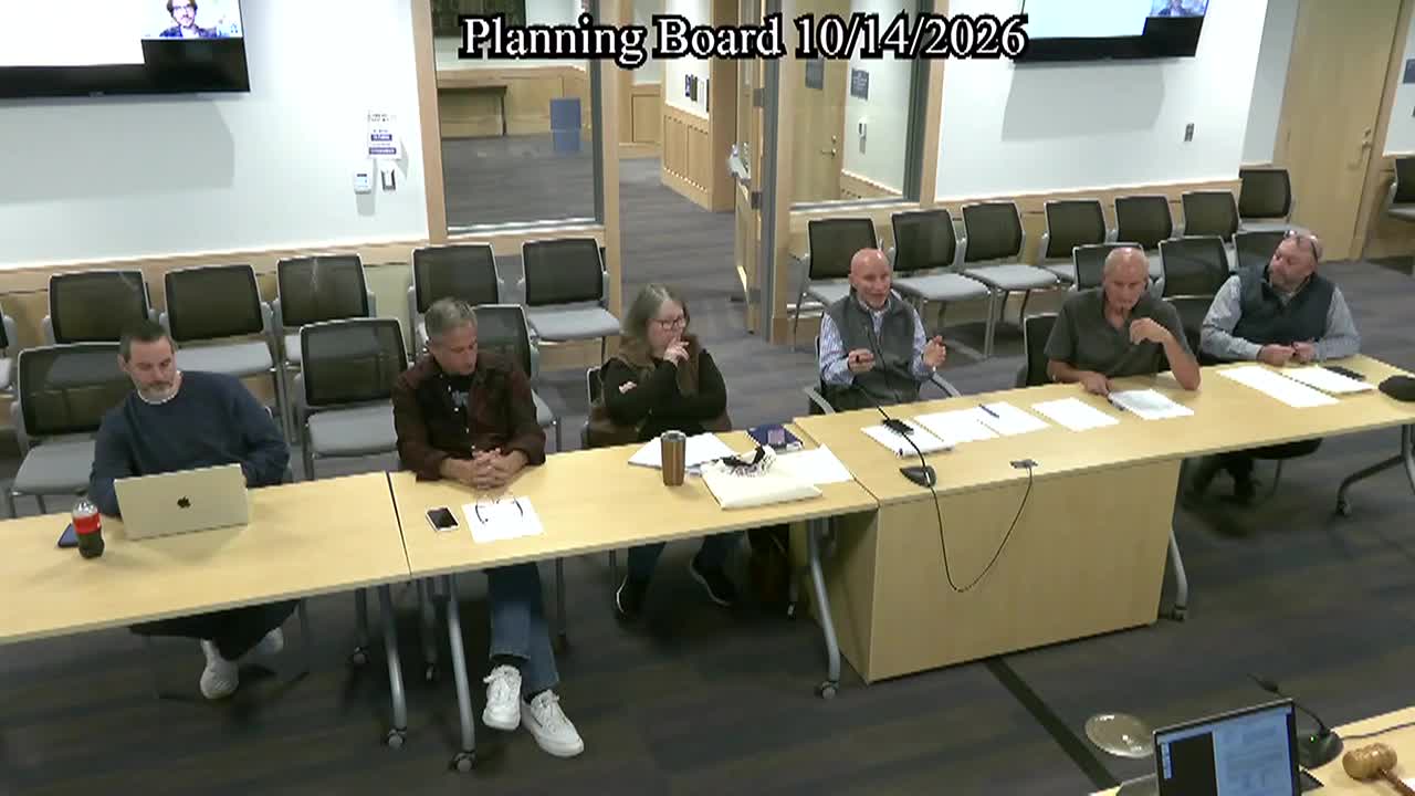 Thumbnail image for Planning Board 10/14 (2 Hrs.)