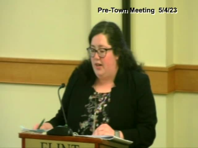 Thumbnail image for Pre-Town Meeting 5/4 (34 Mins.)
